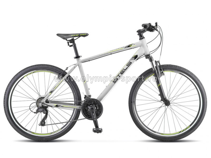 Велосипед Stels Navigator-590 V (26" 21ск рост 16) серый/салат.
