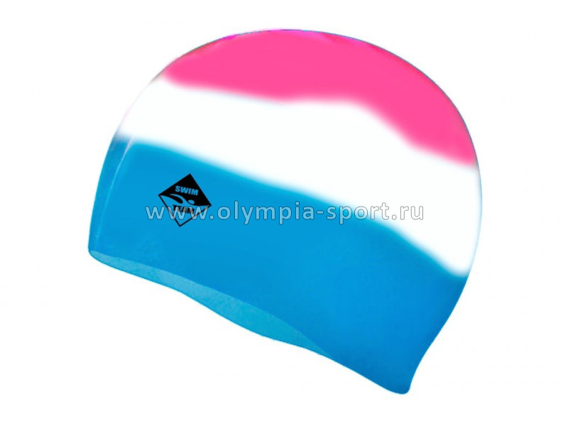 Шапочка для плавания Swim Team силикон, большой размер, SC-Ц4 мультицвет