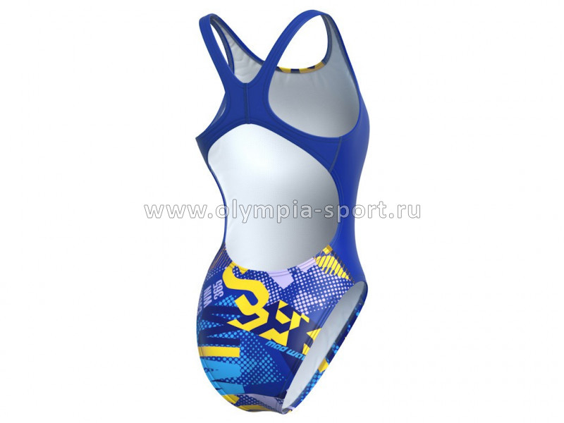 Купальник спортивный жен. антихлор Mad Wave Salut PBT A4 Violet