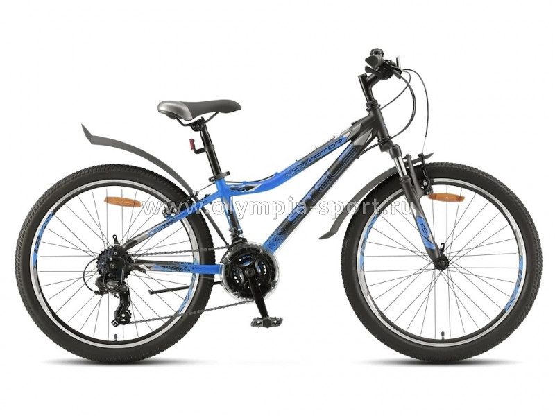 Велосипед Stels Navigator-410 V (24" 21ск рама 12") антрацит./черный