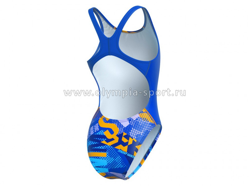 Купальник спортивный антихлор Mad Wave Salut junior PBT A4 Violet