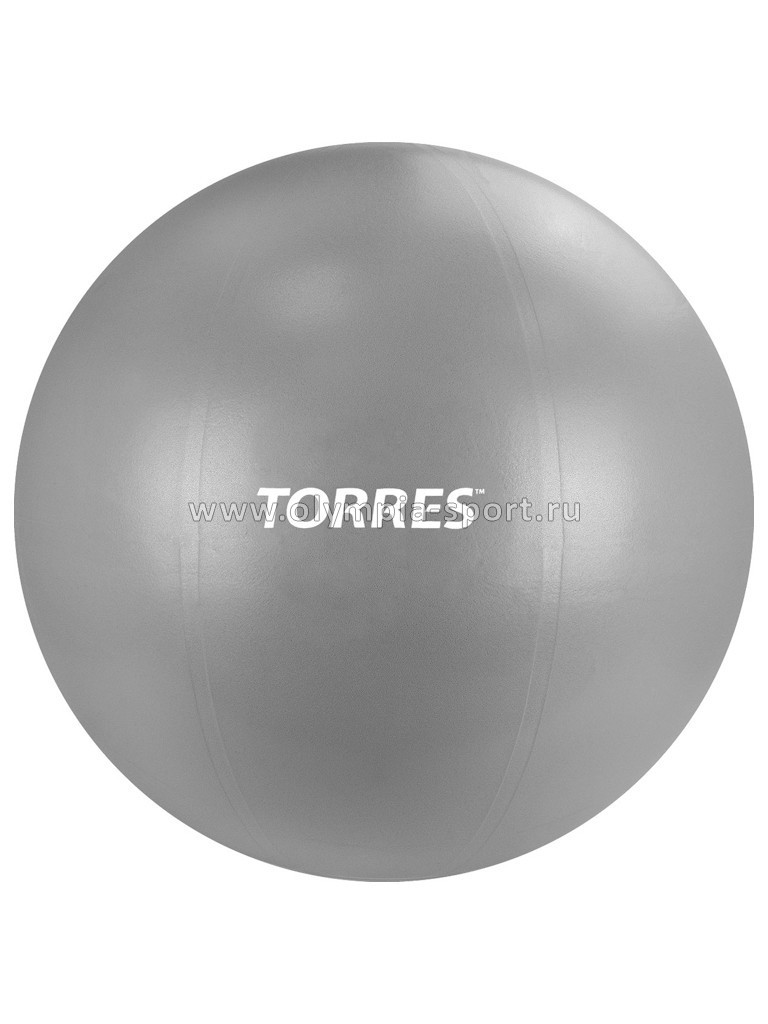 Мяч гимнастический TORRES 65см, эласт.ПВХ, с защит. от взрыва, с насосом