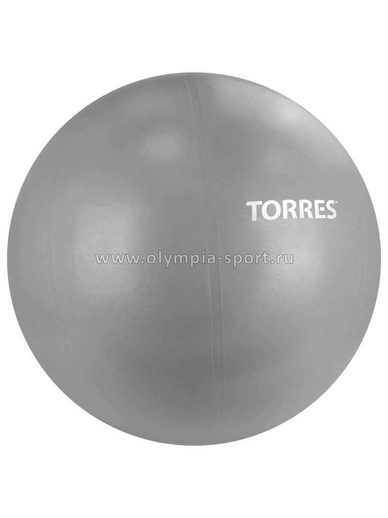 Мяч гимнастический TORRES 65см, эласт.ПВХ, с защит. от взрыва, с насосом