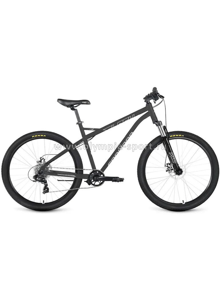 Велосипед FORWARD FlashCX 26 (8ск., рост 17") темно сер./серебристый