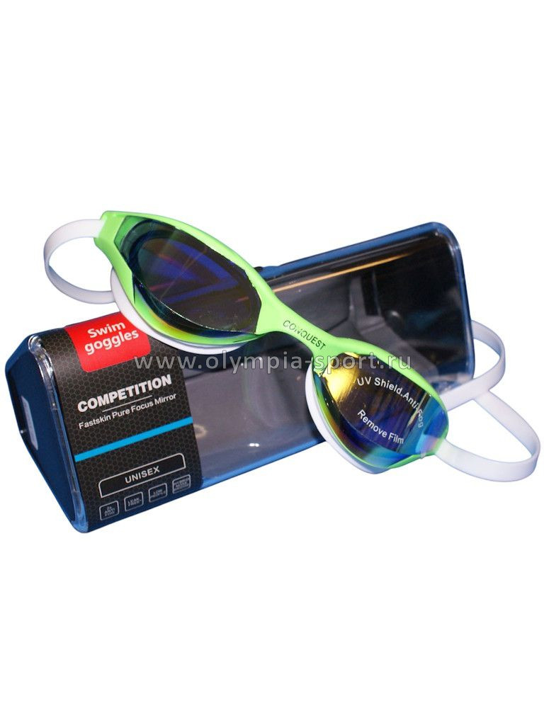Очки для плавания CONQUEST BL1027M (Зеленый)