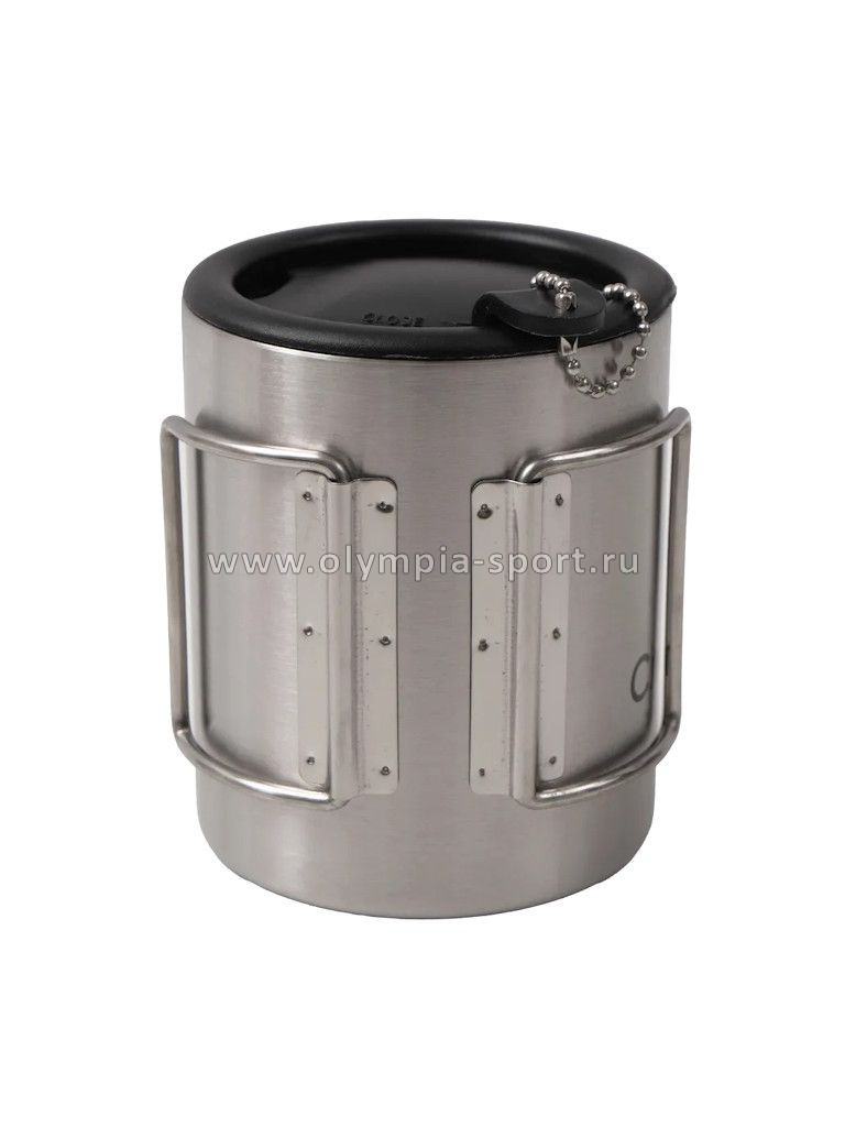 Кружка изотермическая следопыт 300мл складн. ручки