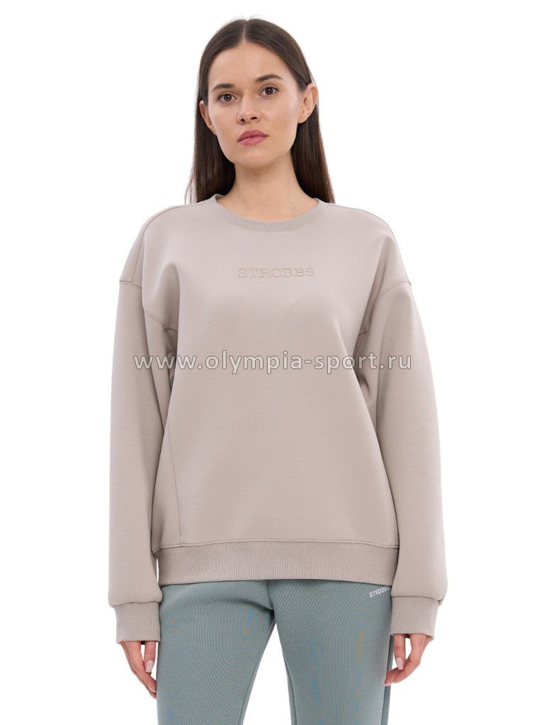 Свитшот женский Strobbs T3408-4 серо-бежевый