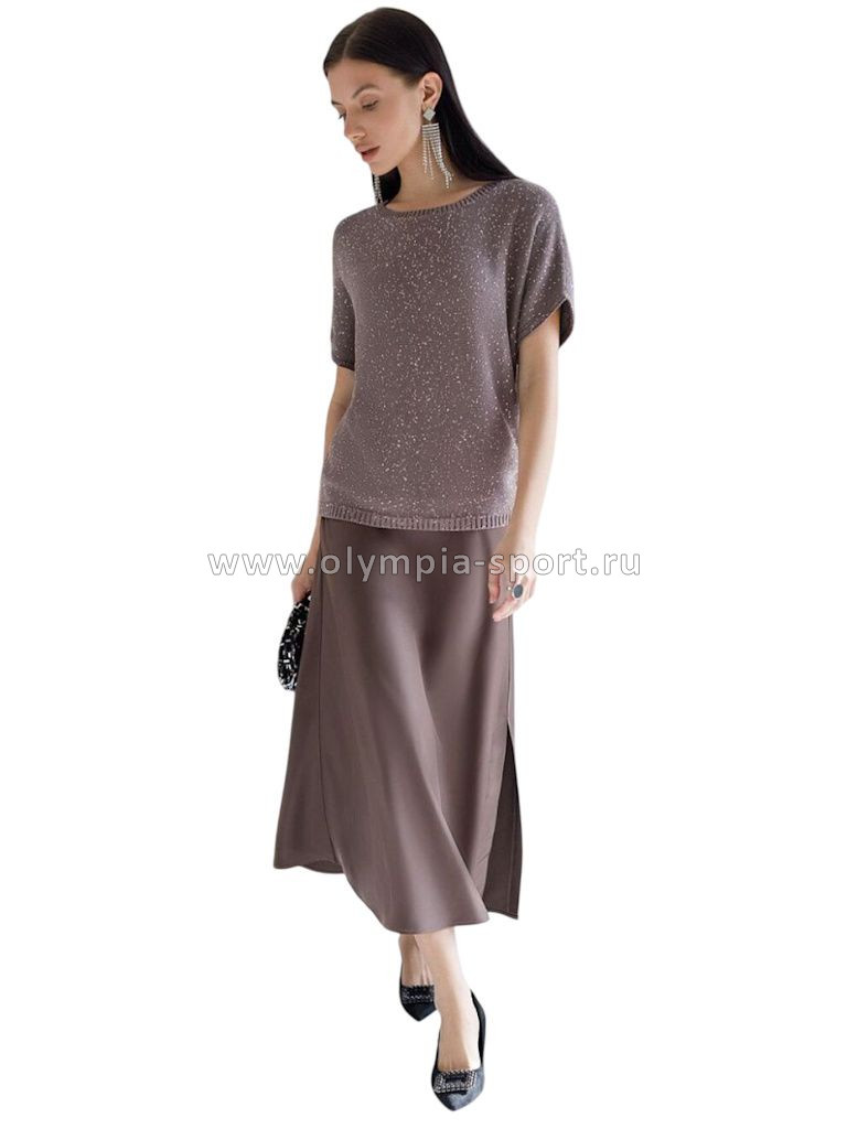 Джемпер женский Vilatte D39.367 кофейный