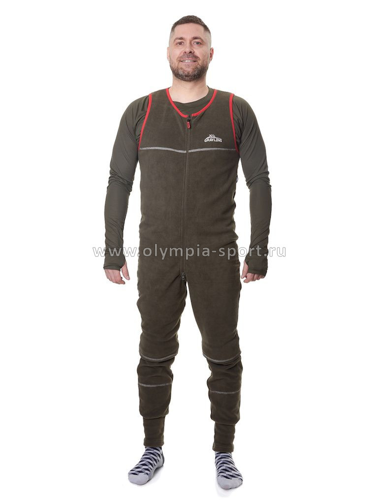 Комбинезон GRAYLING (флис, хаки)