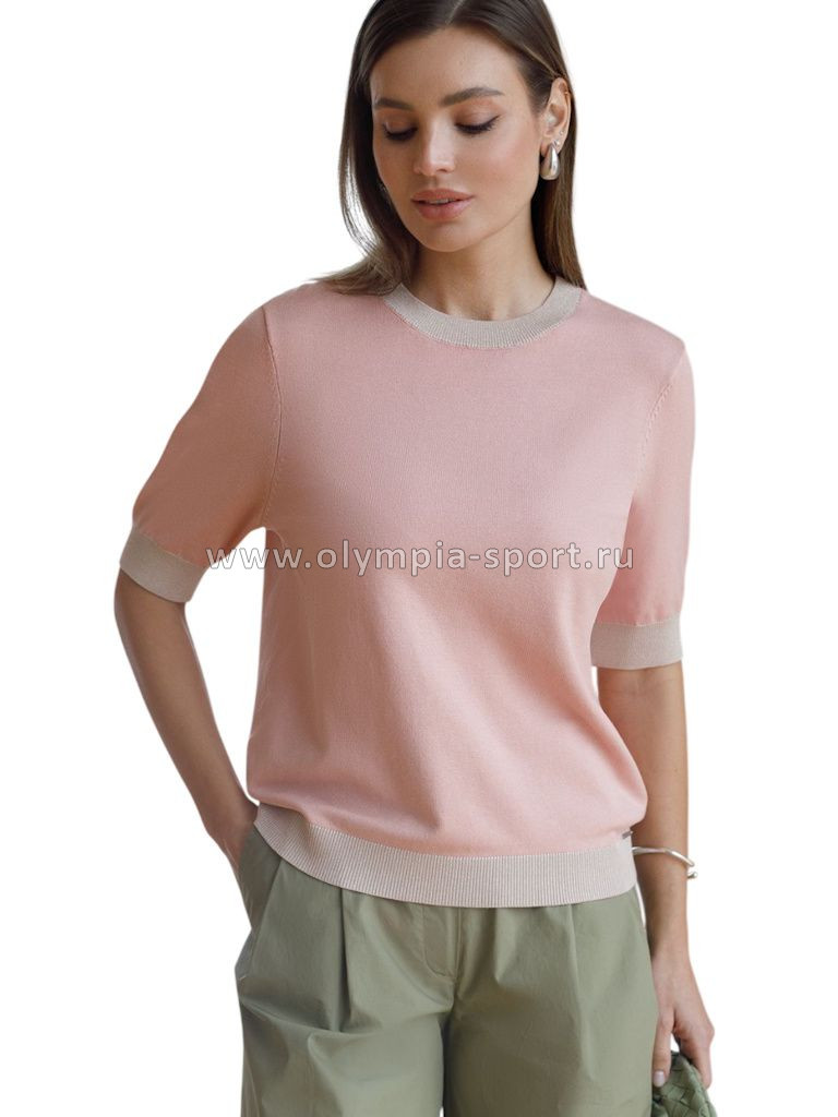 Джемпер женский Vilatte D39.388 светло-розовый