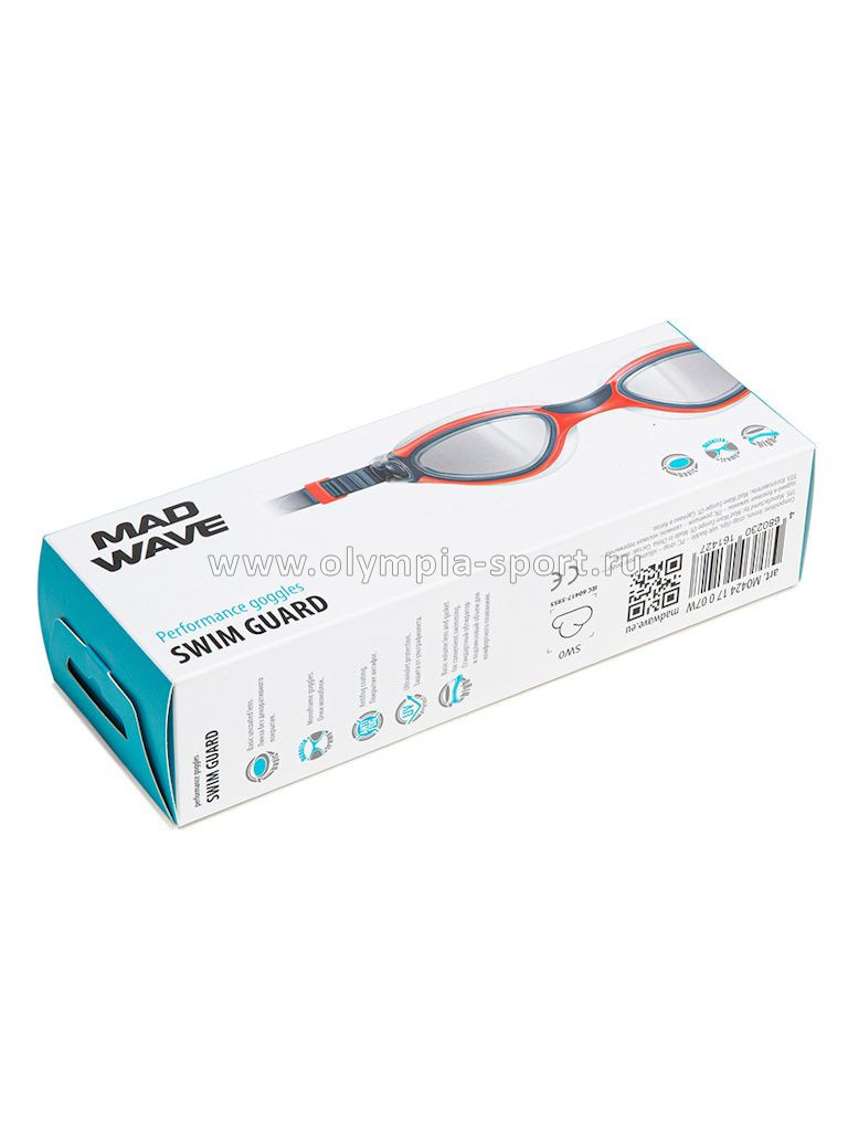 Очки для плавания Mad Wave Swim guard, Orange