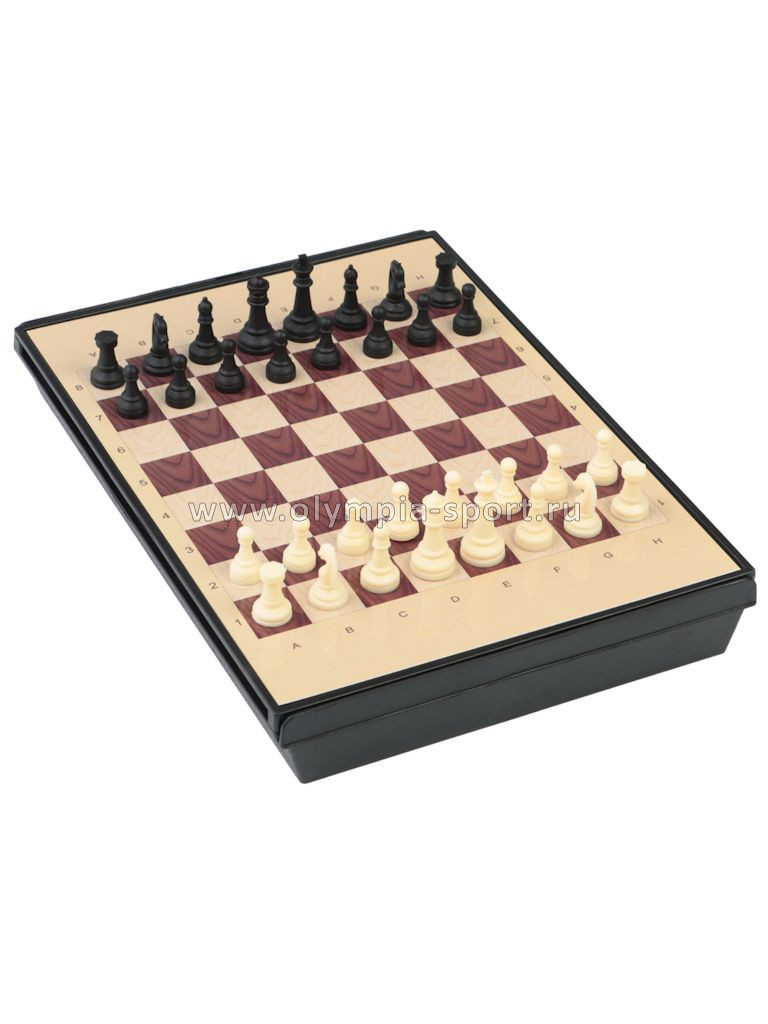 Шахматы магнитные я ящиком 24*18 см