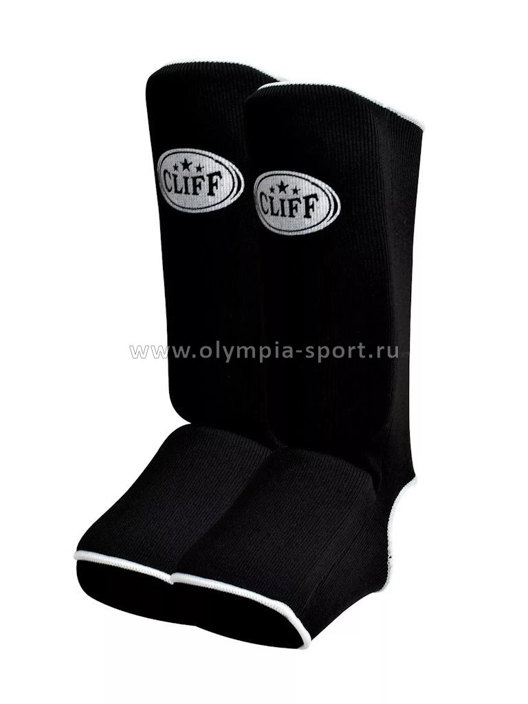 Защита голень-стопа CLIFF CS-10160, хлопок, черная